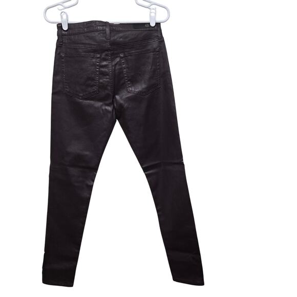 AG Farrah Coated High Rise Skinny Ankle Jeans 27 - Picture 2 of 11